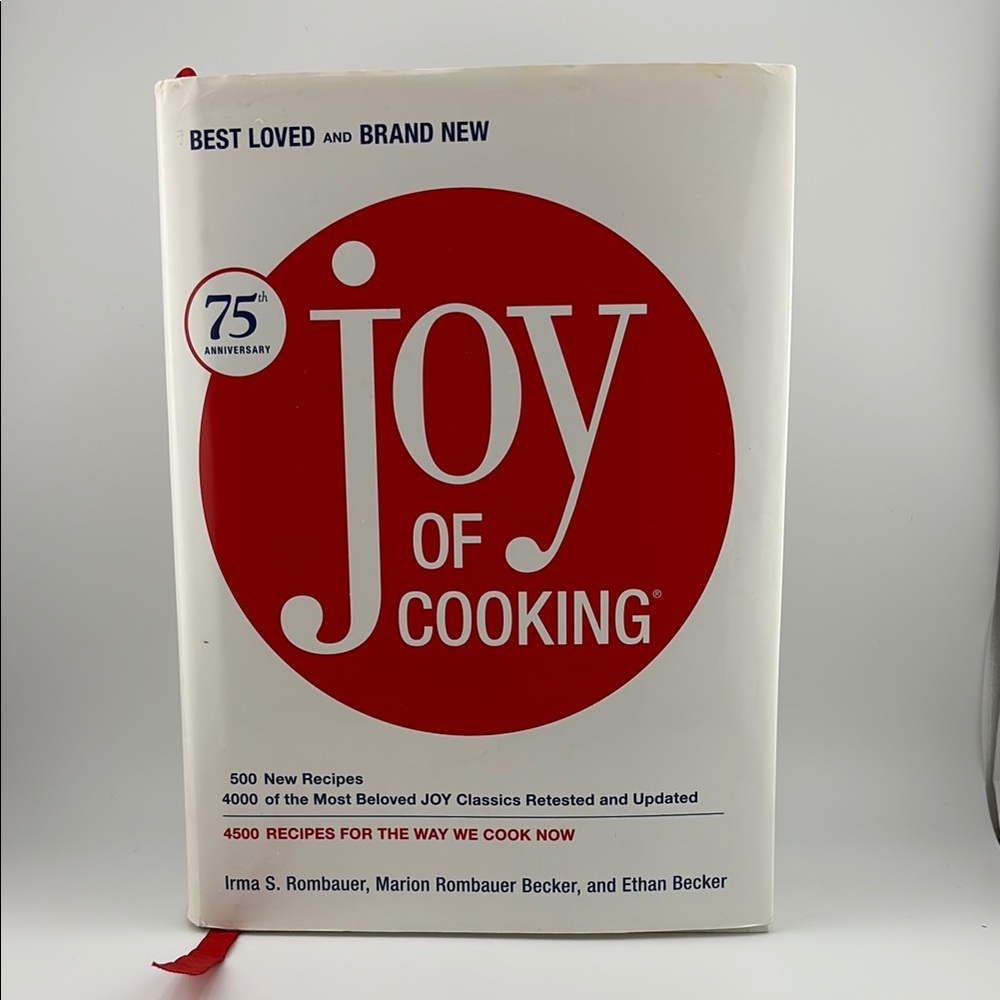 Joy of Cooking Cookbook - 75th Anniversary Red and White Edition. 4500 Recipes